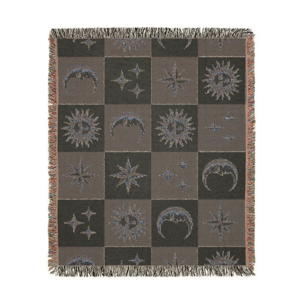 Celestial Sun & Moon Woven Blanket Printify
