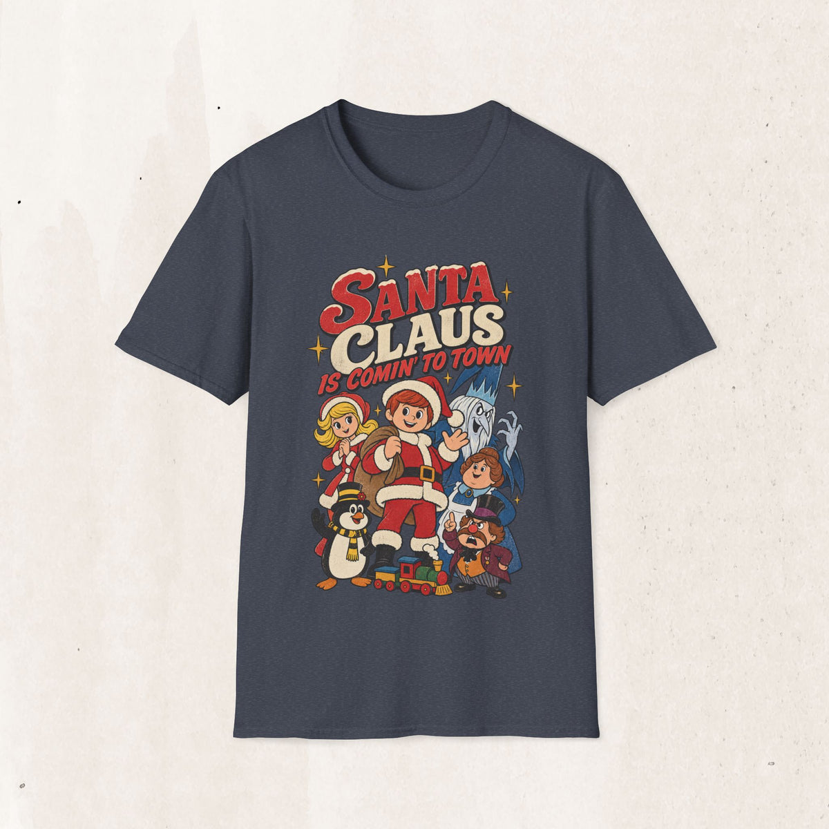 Santa Claus Is Comin' To Town Christmas Tee