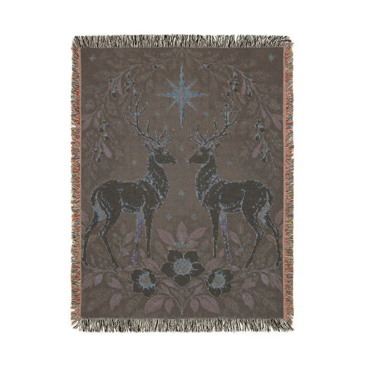 Reindeer Woven Blanket Printify