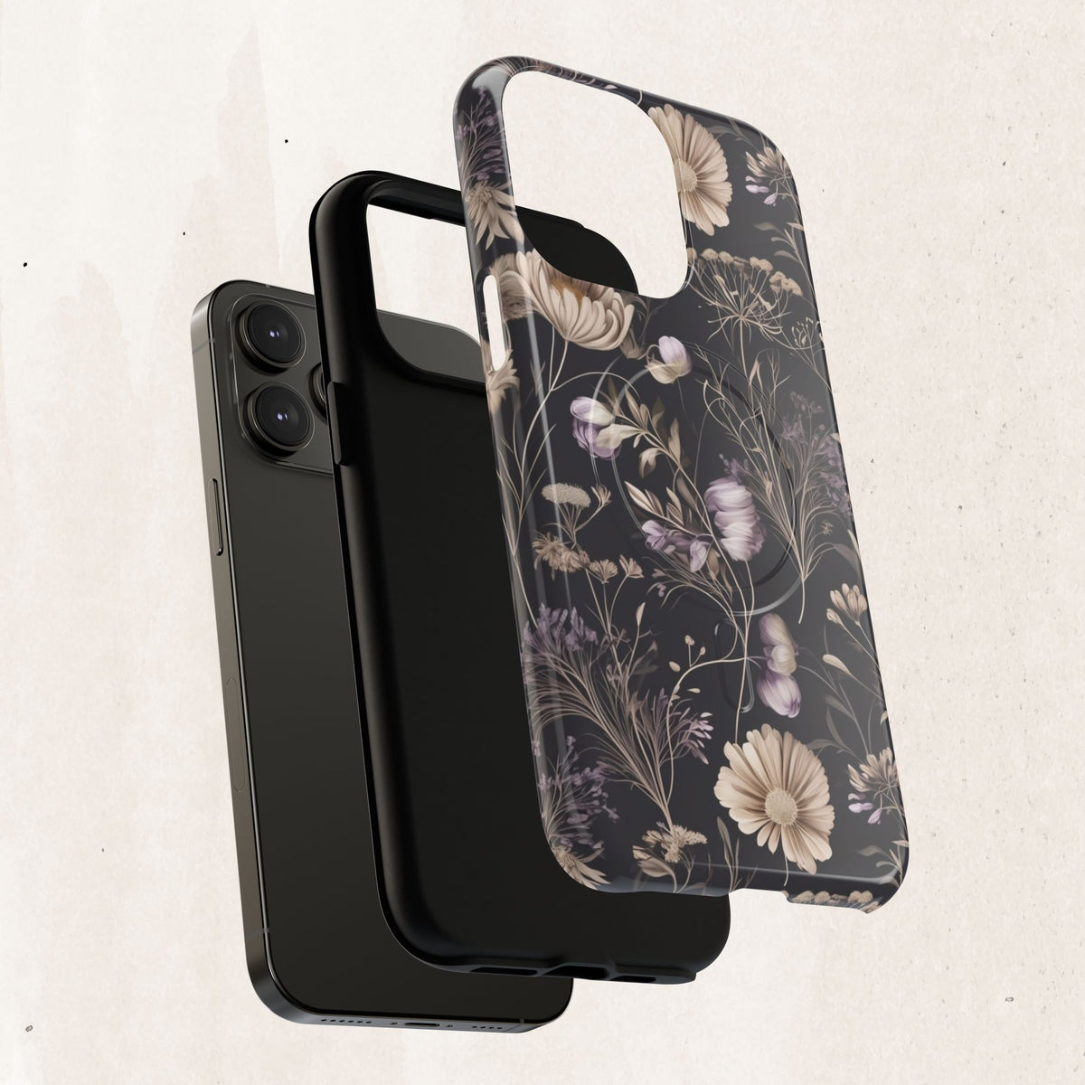 Floral Noir Tough Magnetic Phone Case