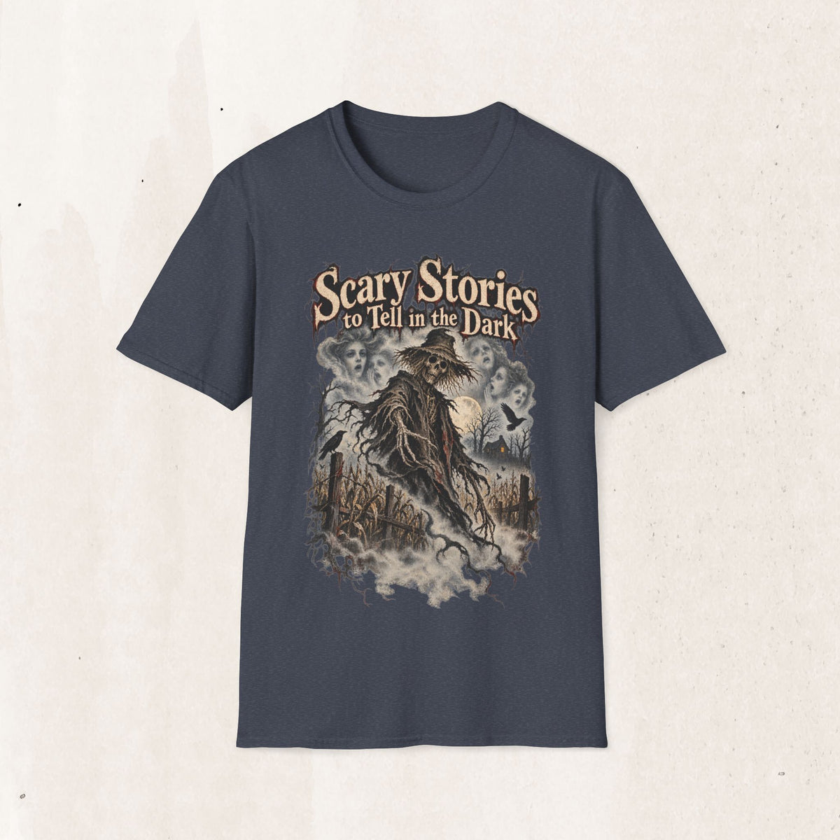 Scary Stories to Tell in the Dark Graphic T-Shirt — Vintage Horror Book Art Tee