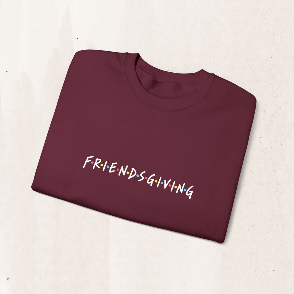 Embroidered 'Friendsgiving' FRIENDS Crewneck Sweatshirt Printify