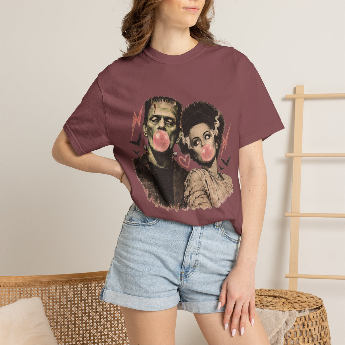 Frankenstein & Bride Bubblegum Vintage Tee