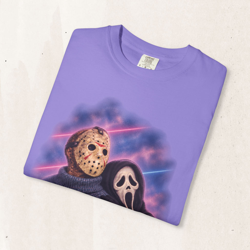 Jason Vorhees & Ghostface 80's Portrait Tee