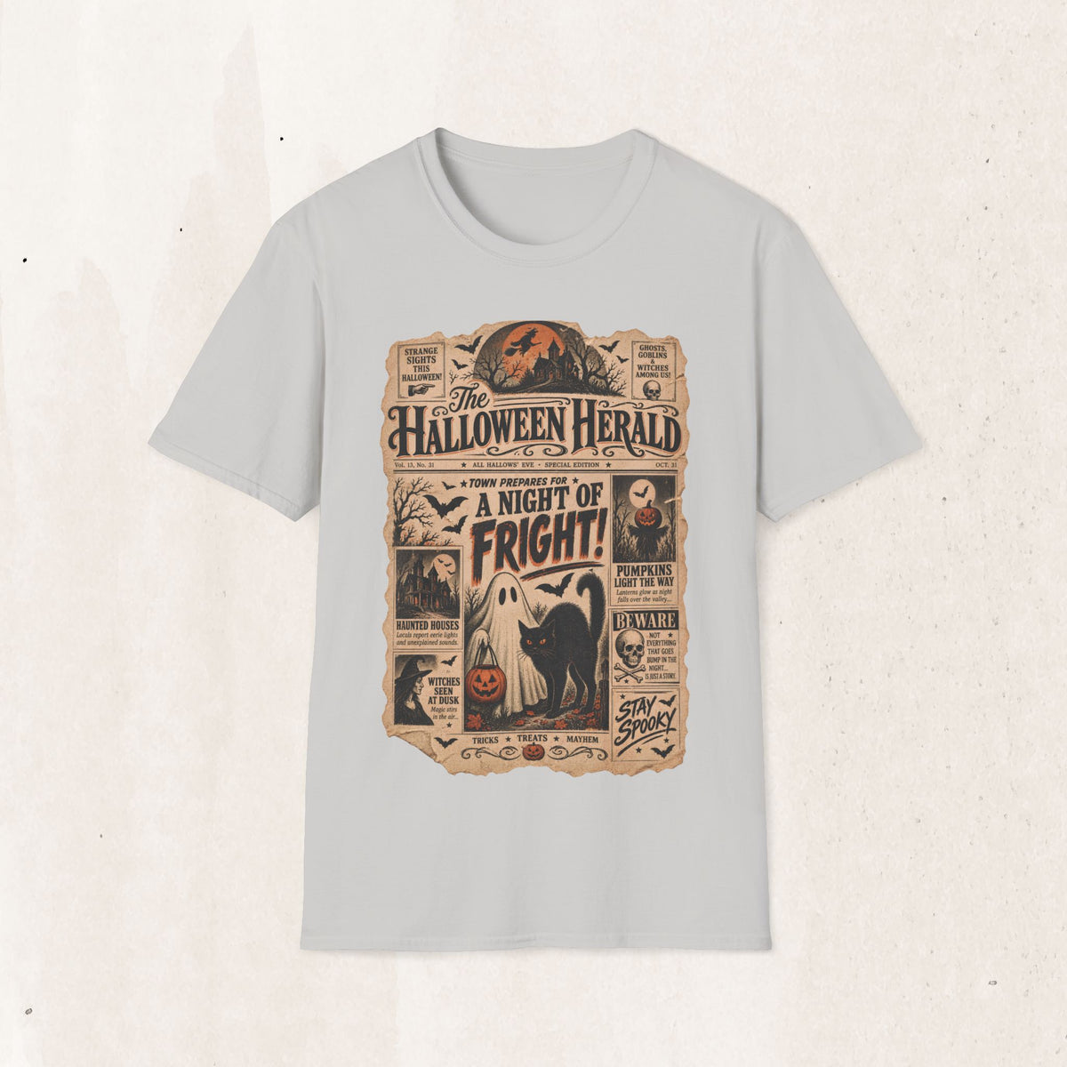 Halloween Herald Newspaper Tee
