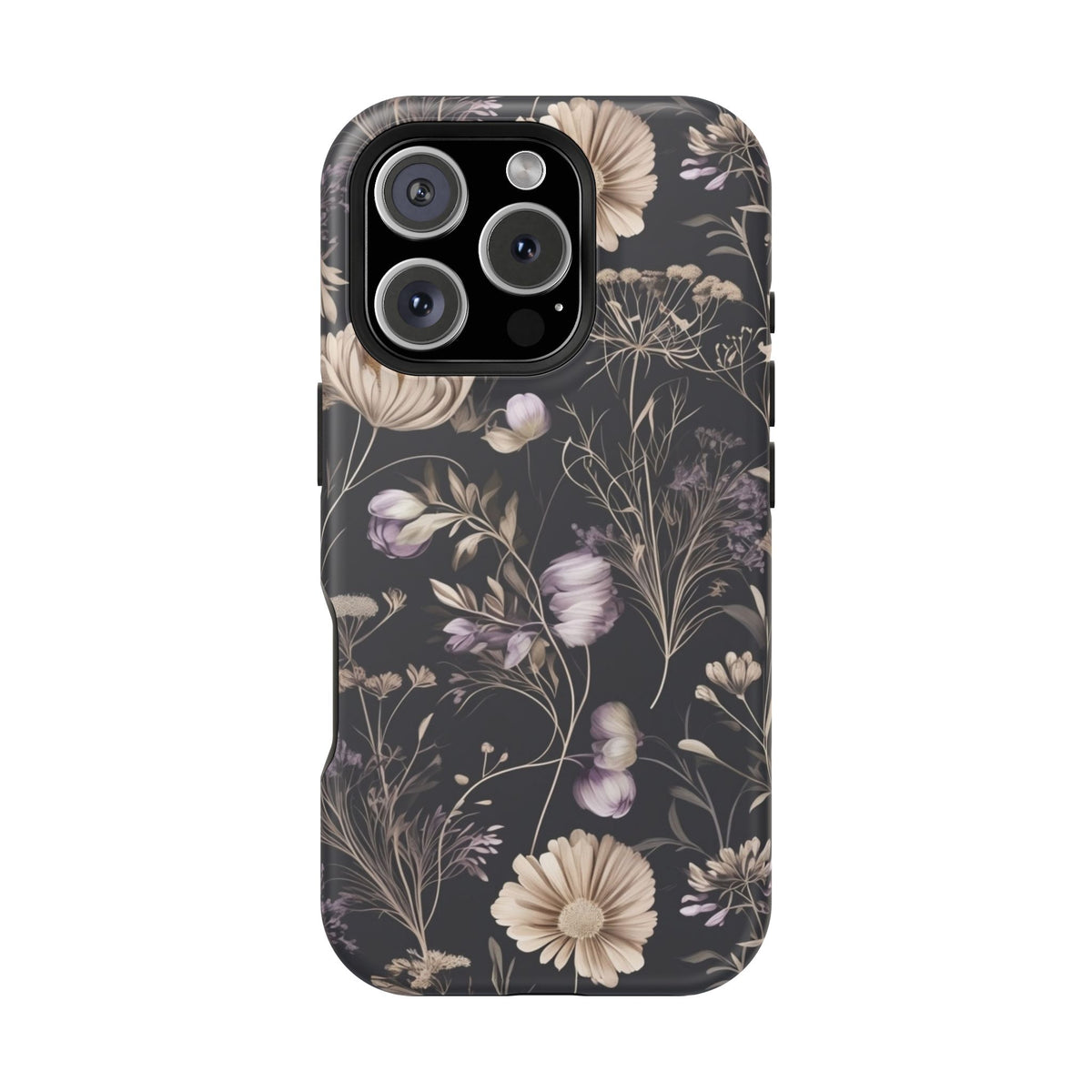 Dark Floral Magnetic Phone Case, alternate view