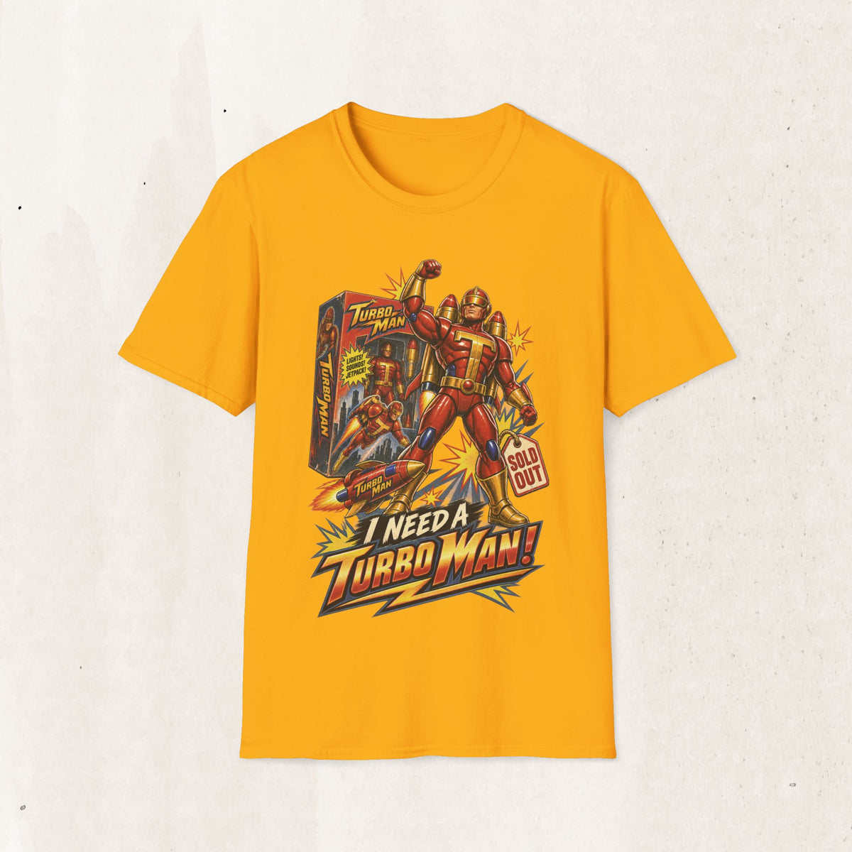 Turbo Man Graphic Tee - Jingle All The Way