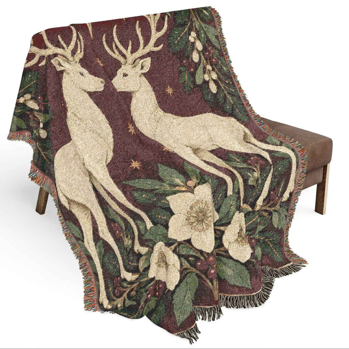 Reindeer Woven Blanket