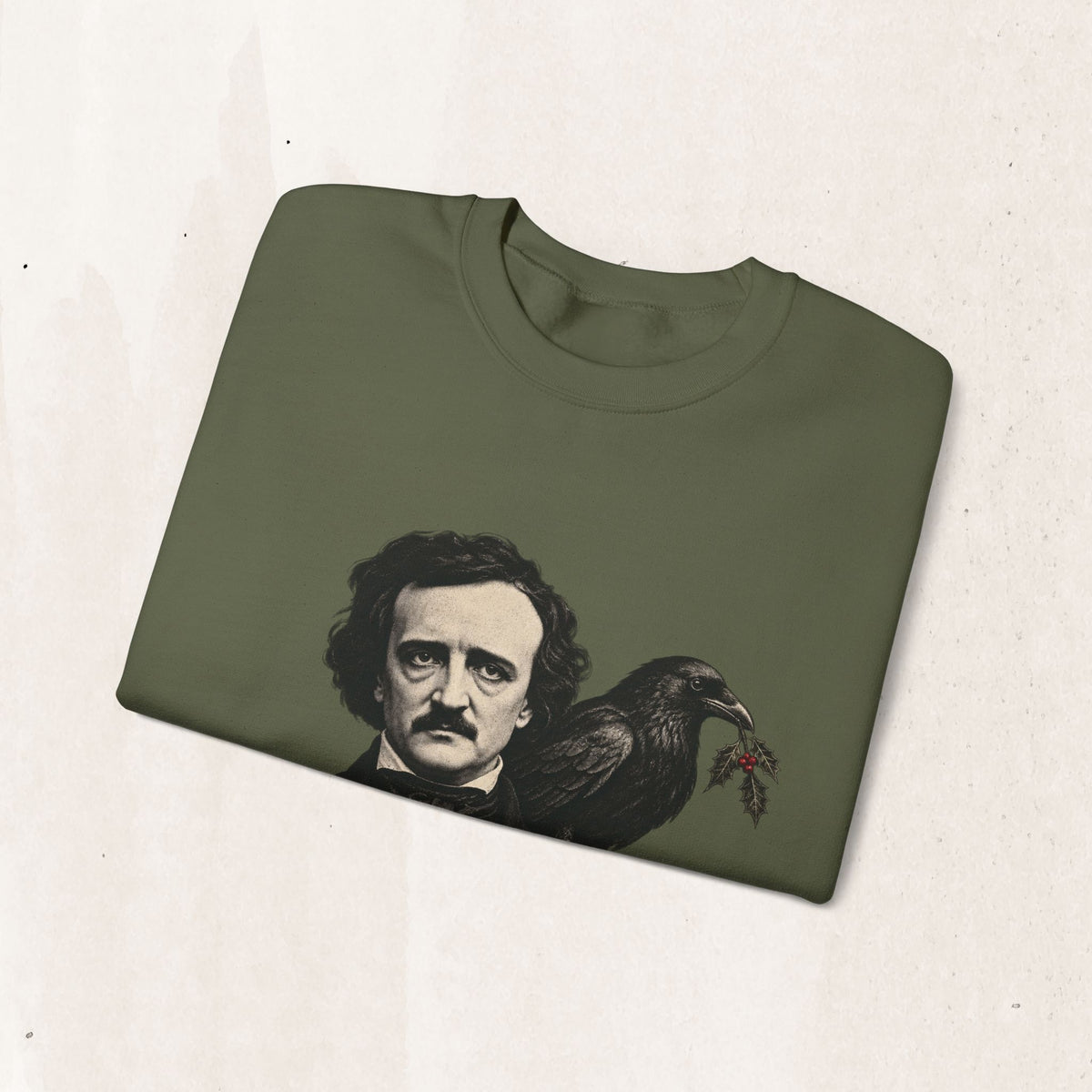 Edgar Allan Poe Christmas Crewneck Sweatshirt