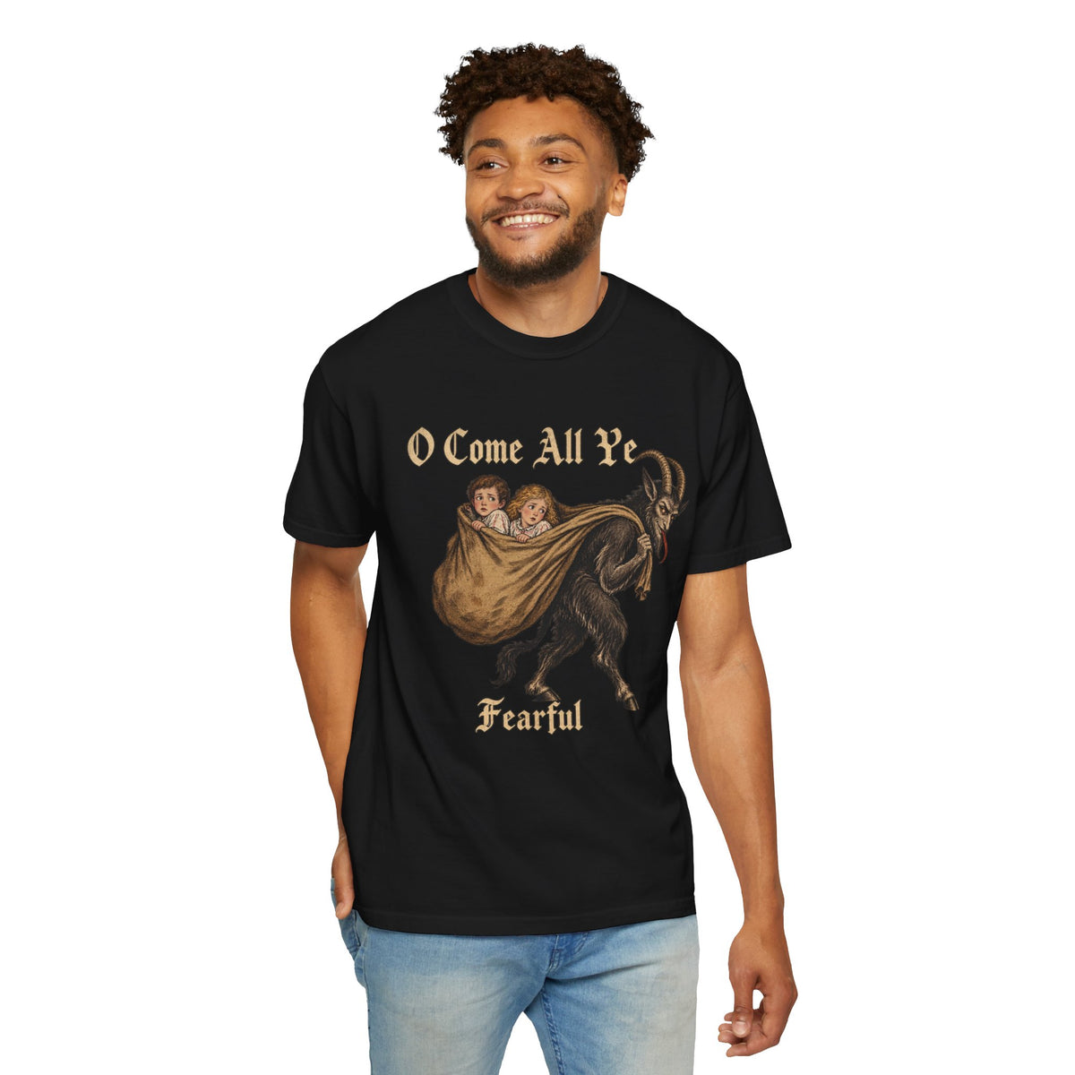 Vintage Krampus Christmas Tee Printify