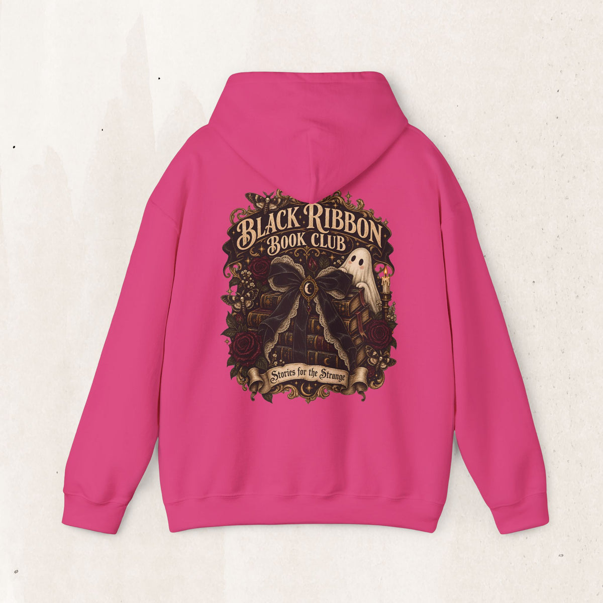 Black Ribbon Book Club Pullover Hoodie