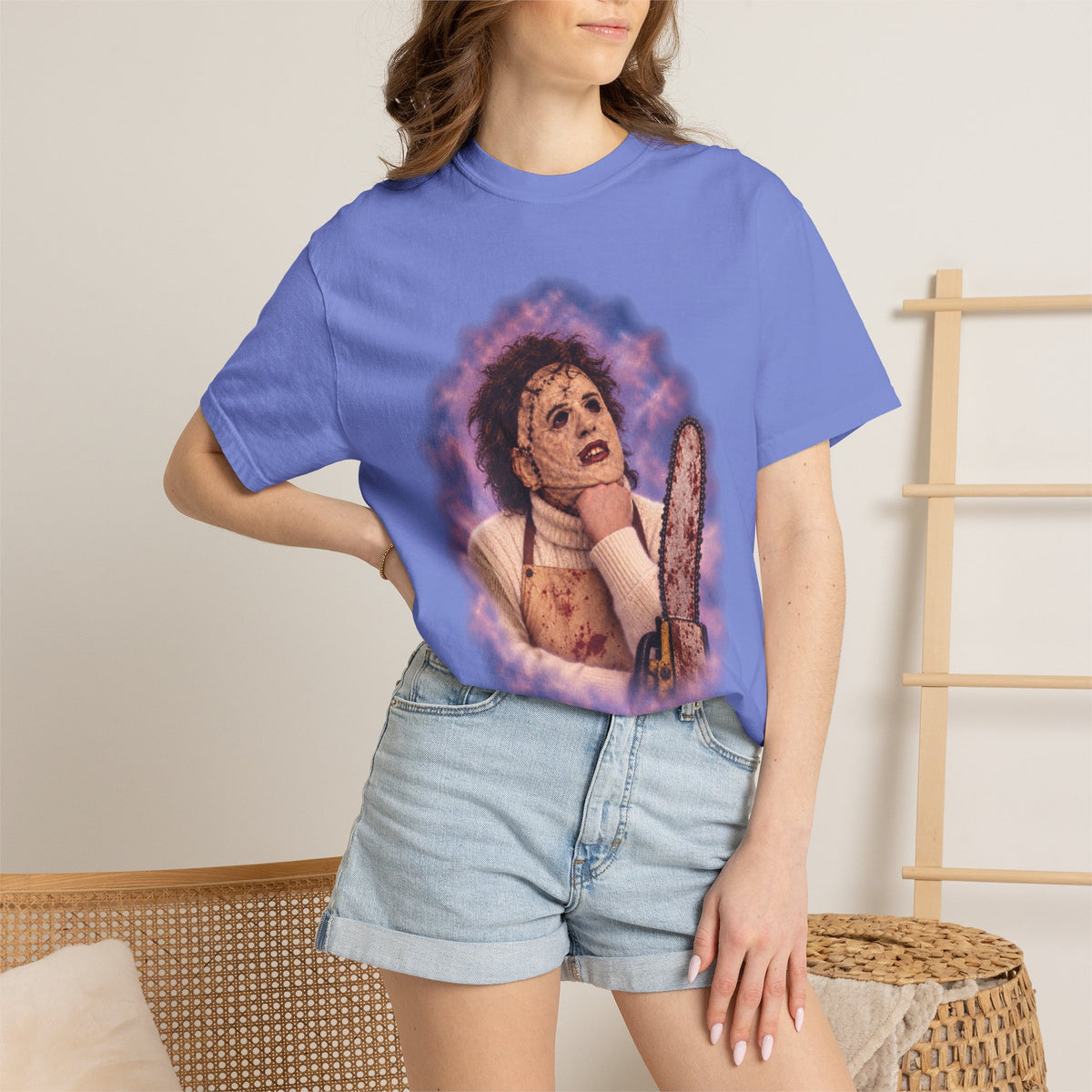 Leatherface 80's Portrait Tee