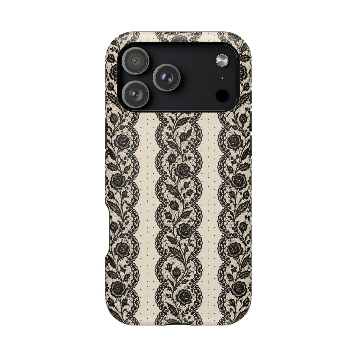 Lace Stripes Magnetic Phone Case, alternate view