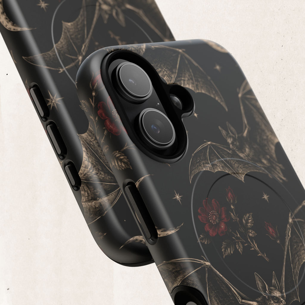 Gothic Bat & Moon Tough Magnetic Phone Case