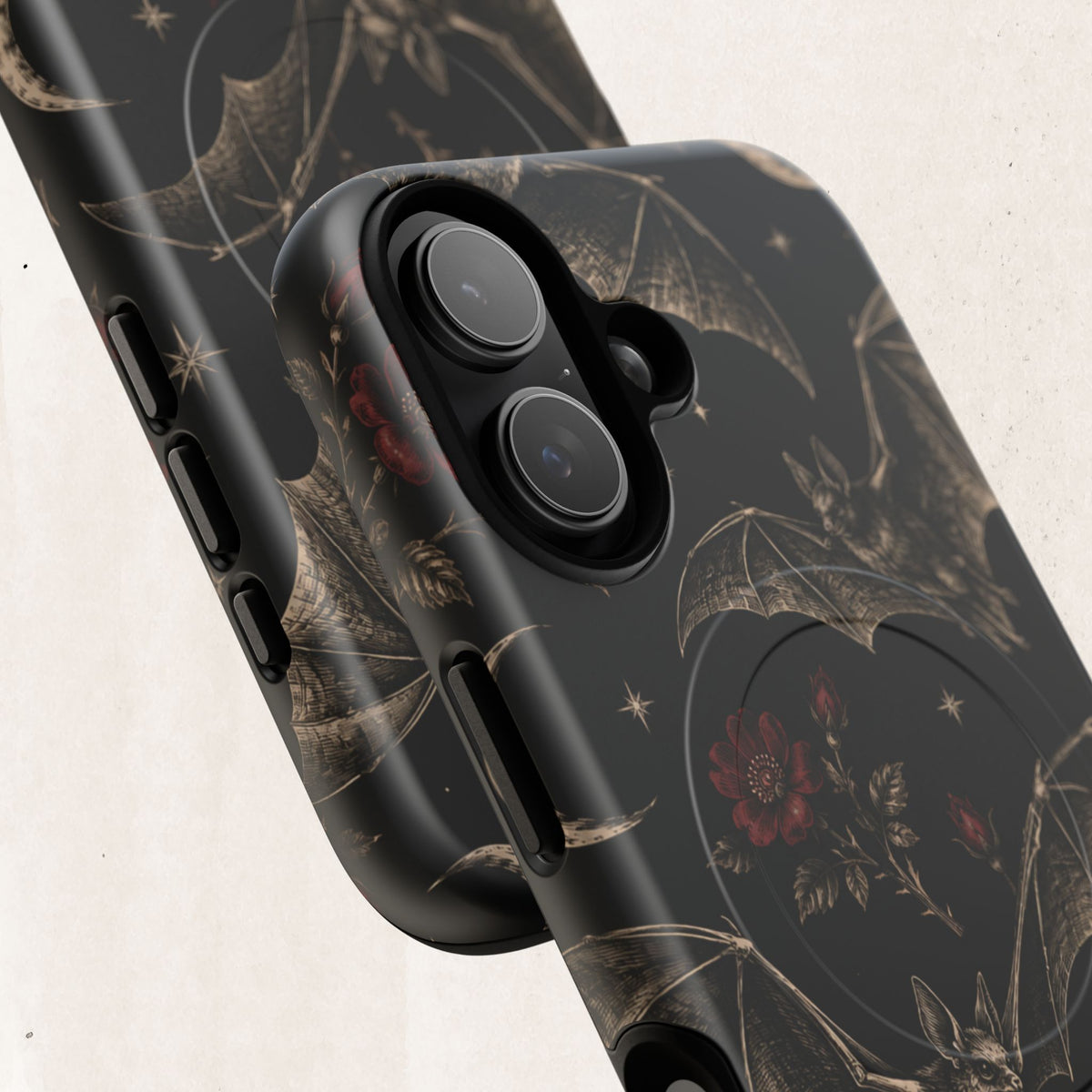 Gothic Bat & Moon Tough Magnetic Phone Case