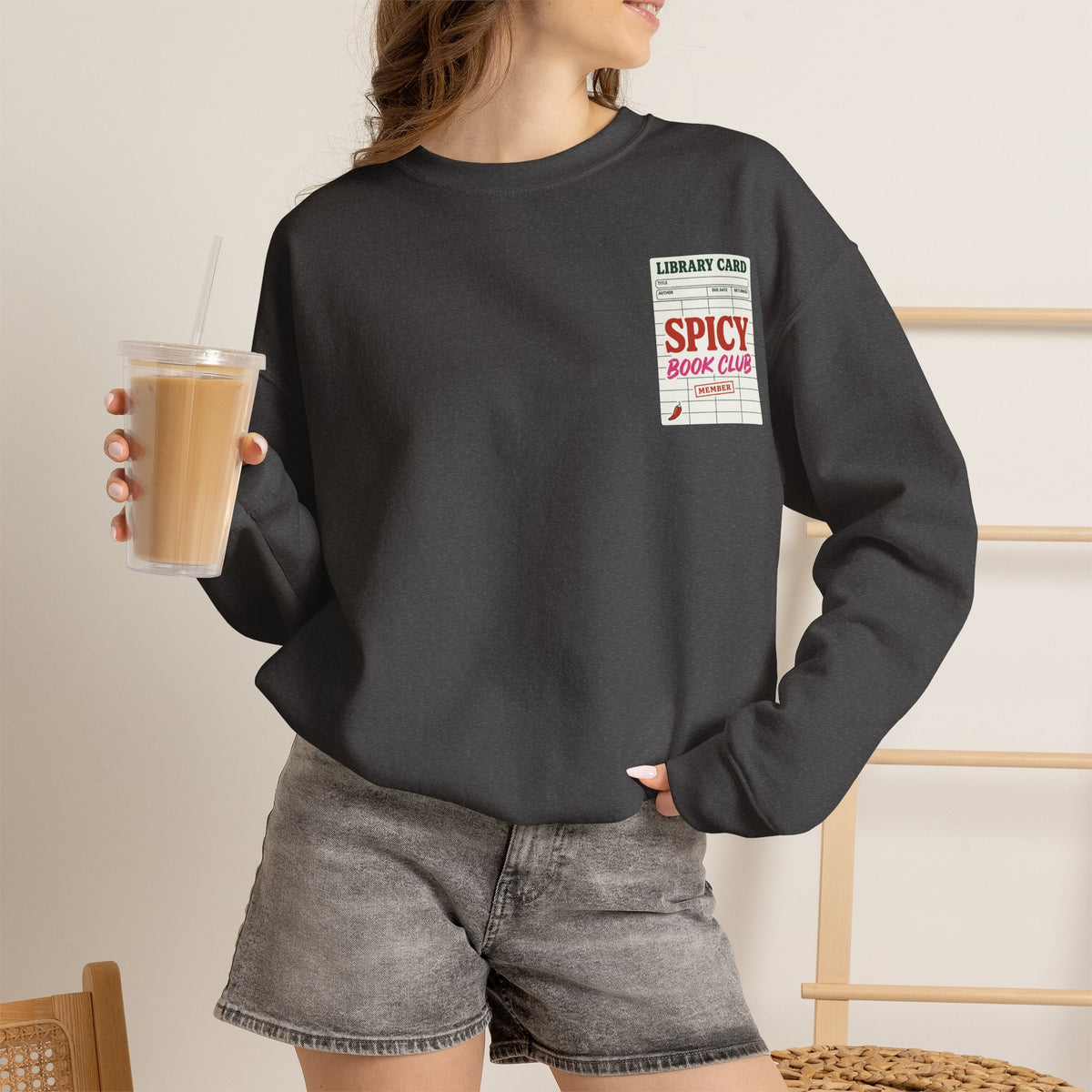 Spicy Book Club Crewneck Sweatshirt Printify