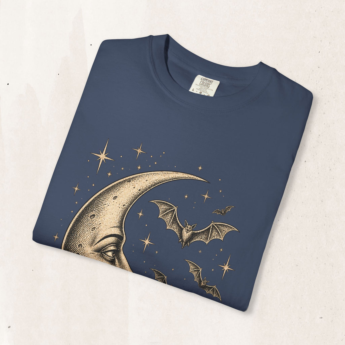 Crescent Moon & Bats Tee
