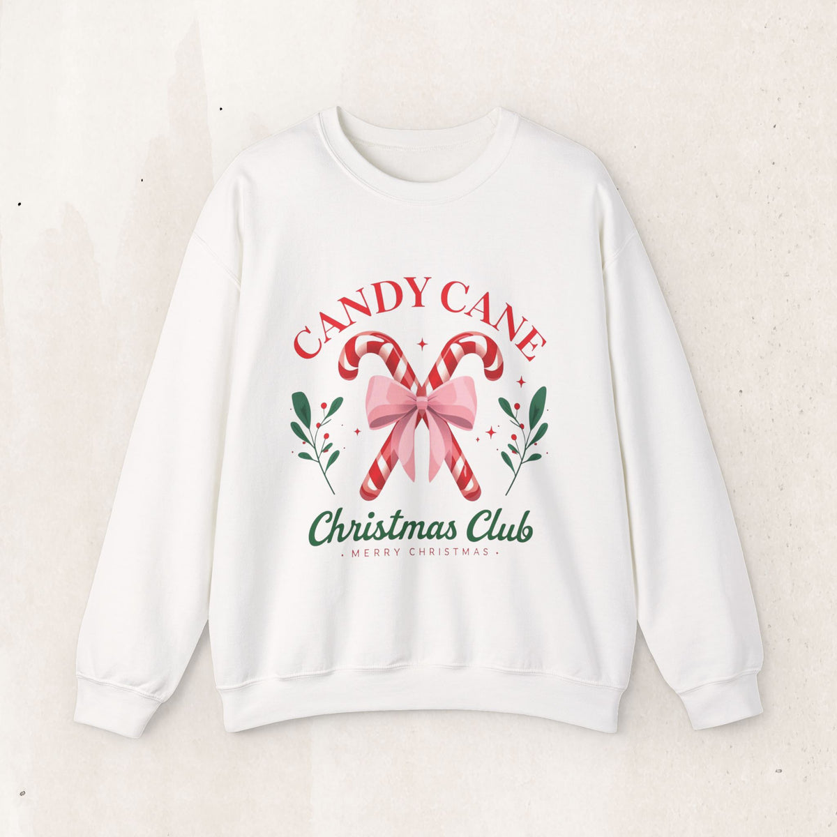 Candy Cane Christmas Club Crewneck Sweatshirt
