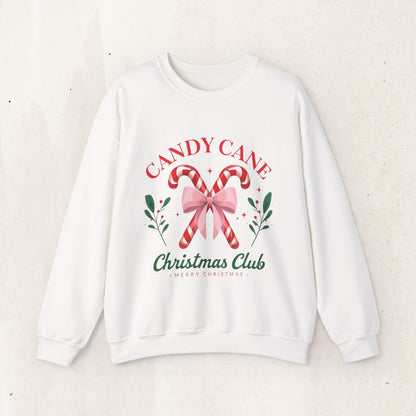Candy Cane Christmas Club Crewneck Sweatshirt