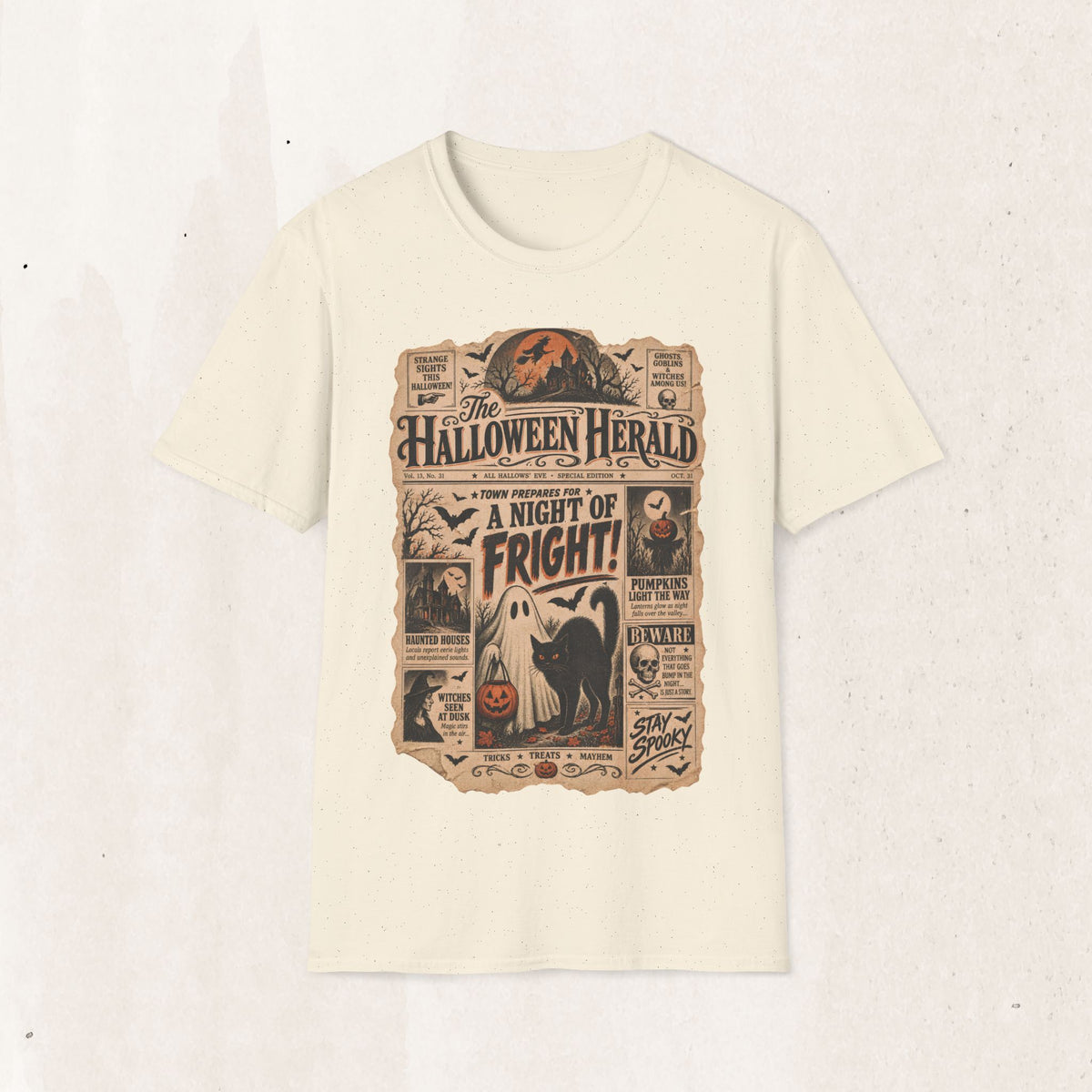 Halloween Herald Newspaper Tee