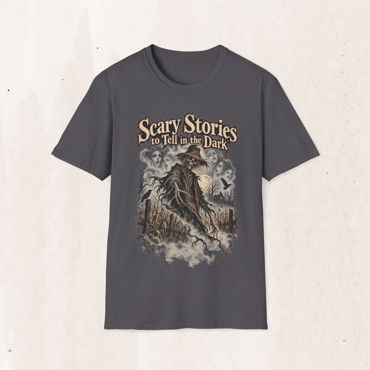 Scary Stories to Tell in the Dark Graphic T-Shirt — Vintage Horror Book Art Tee