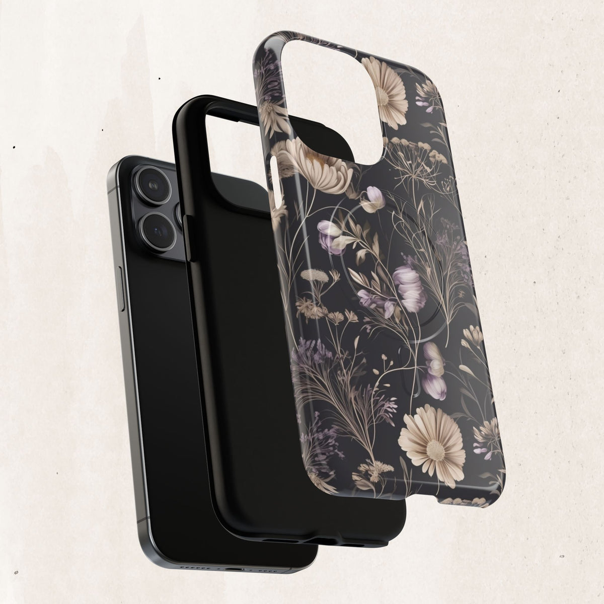 Floral Noir Tough Magnetic Phone Case