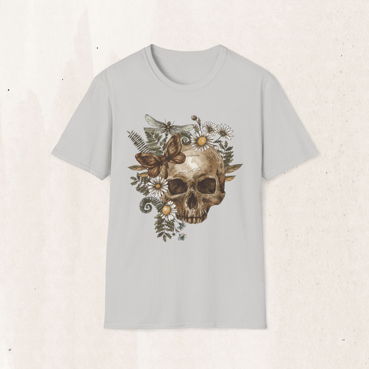 Floral Skull Graphic Tee