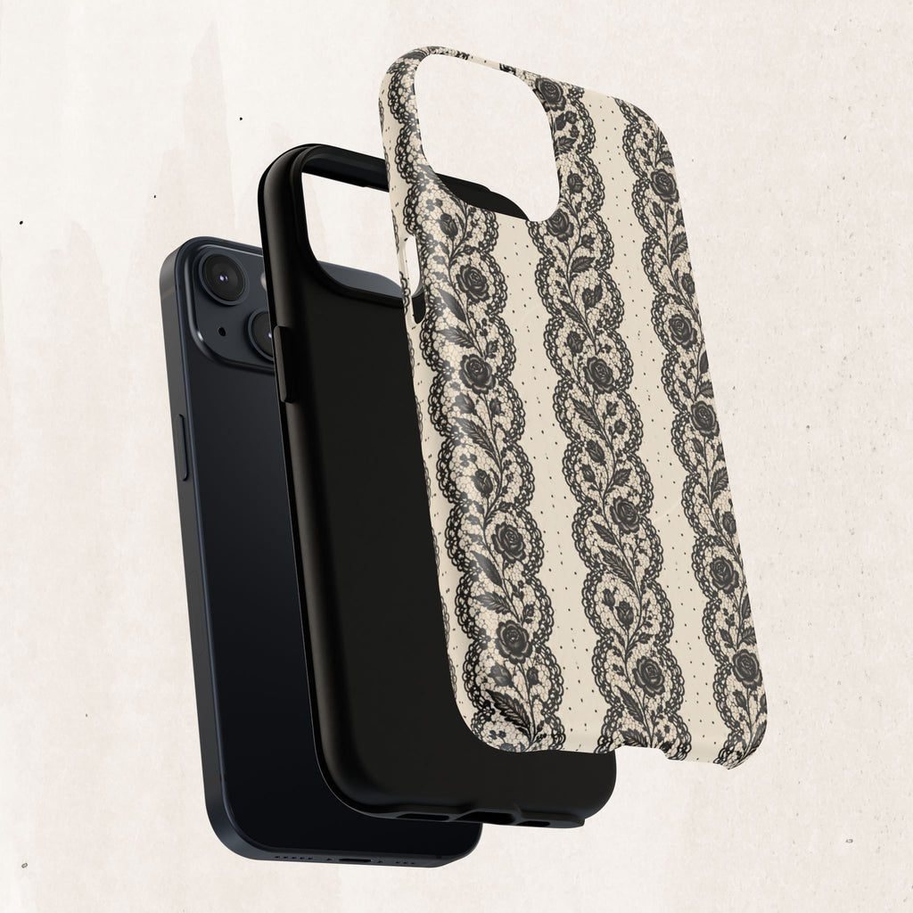 Lace Stripes Magnetic Phone Case