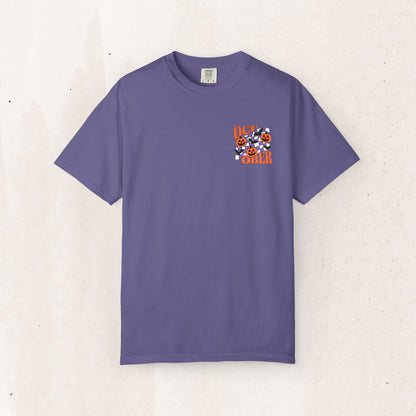 Embroidered Retro "October" Halloween Tee