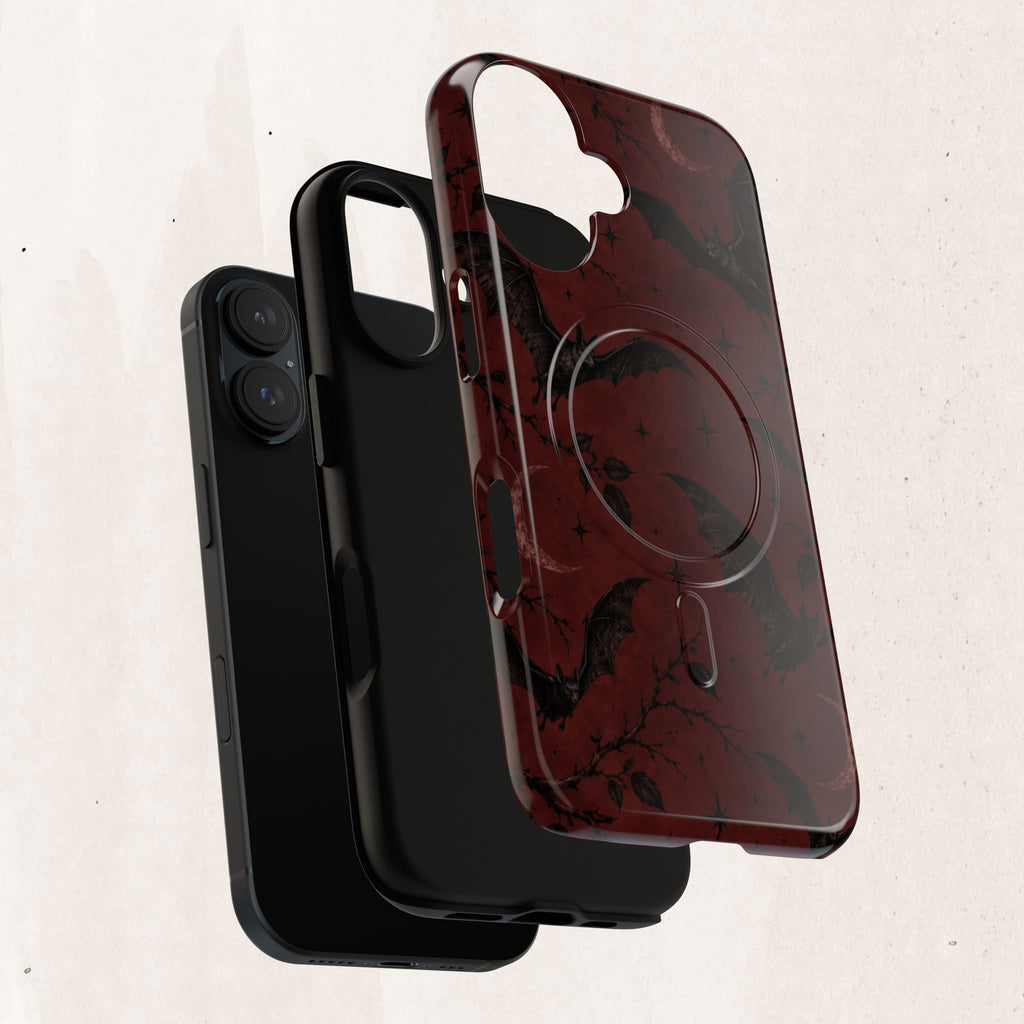 Gothic Bat Moon Magnetic Phone Case