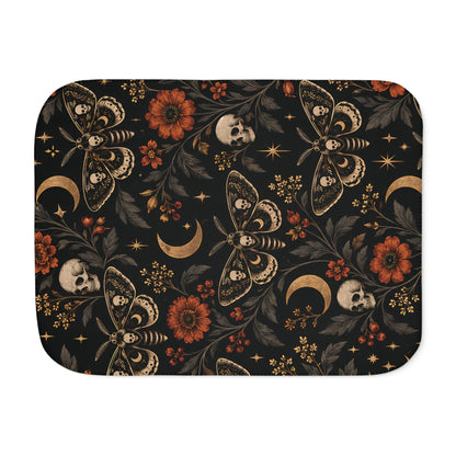Mystic Moth Sherpa Blanket