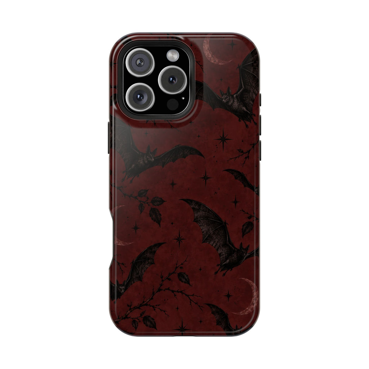 Gothic Bat Moon Magnetic Phone Case, alternate view