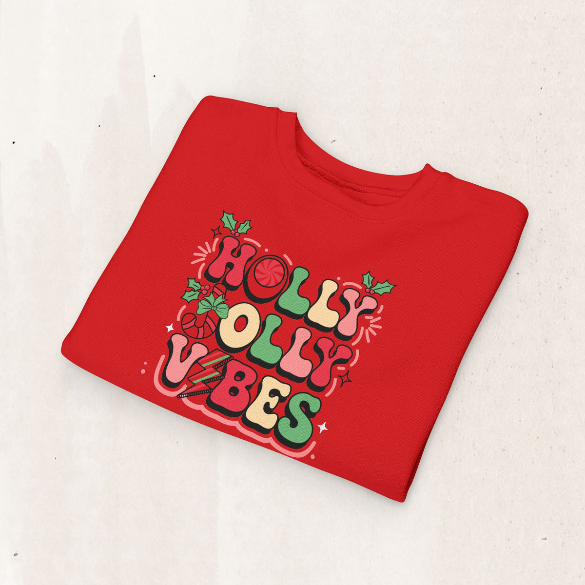 Holly Jolly Vibes Toddler Sweatshirt