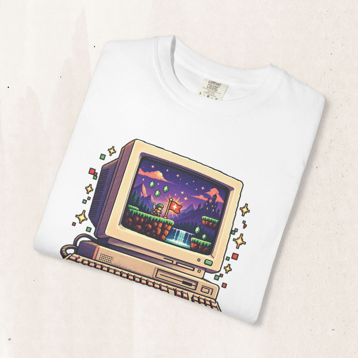 Retro Computer 'Just One More Level' Gaming Tee