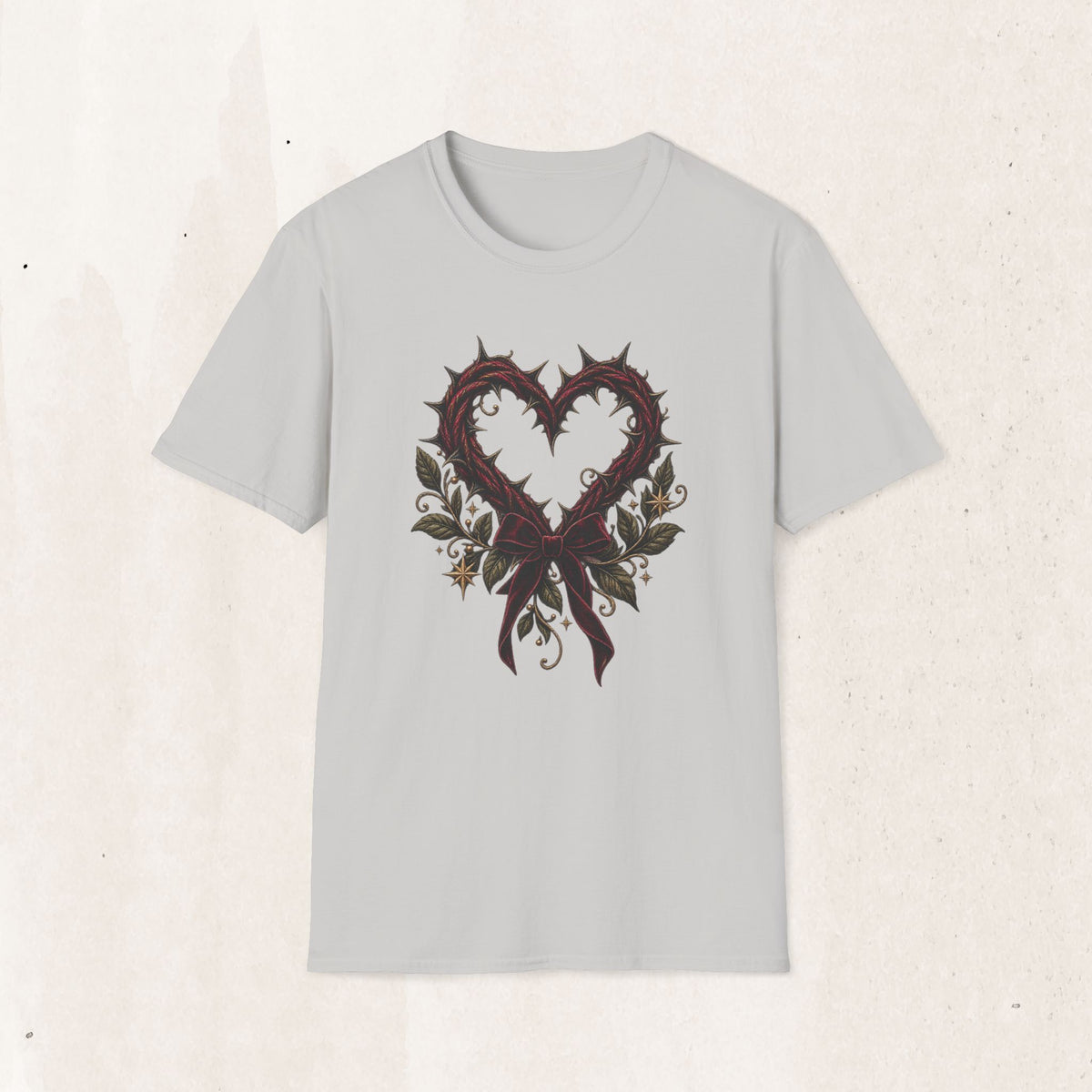 Thorn Heart Graphic Tee – Gothic Floral