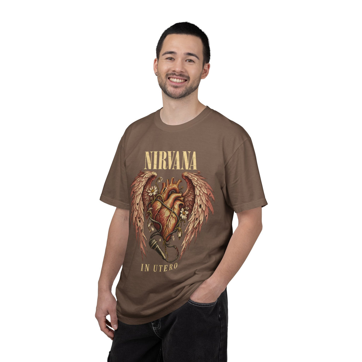 Nirvana "In Utero" Heart Wings Tee