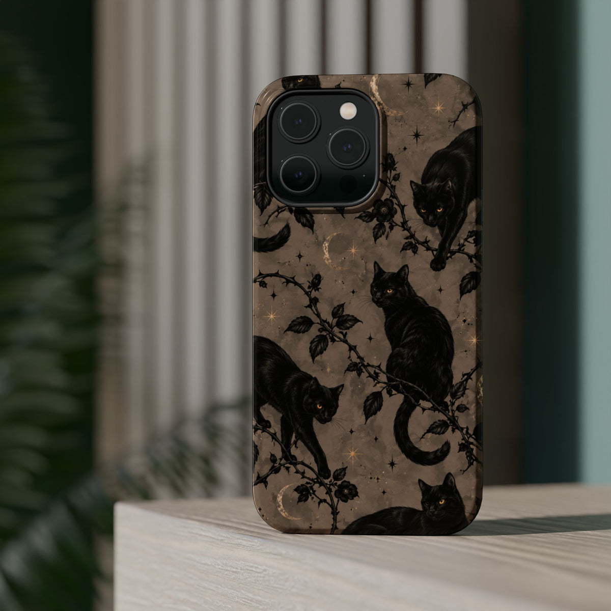 Vintage Black Cats Tough Phone Case, alternate view
