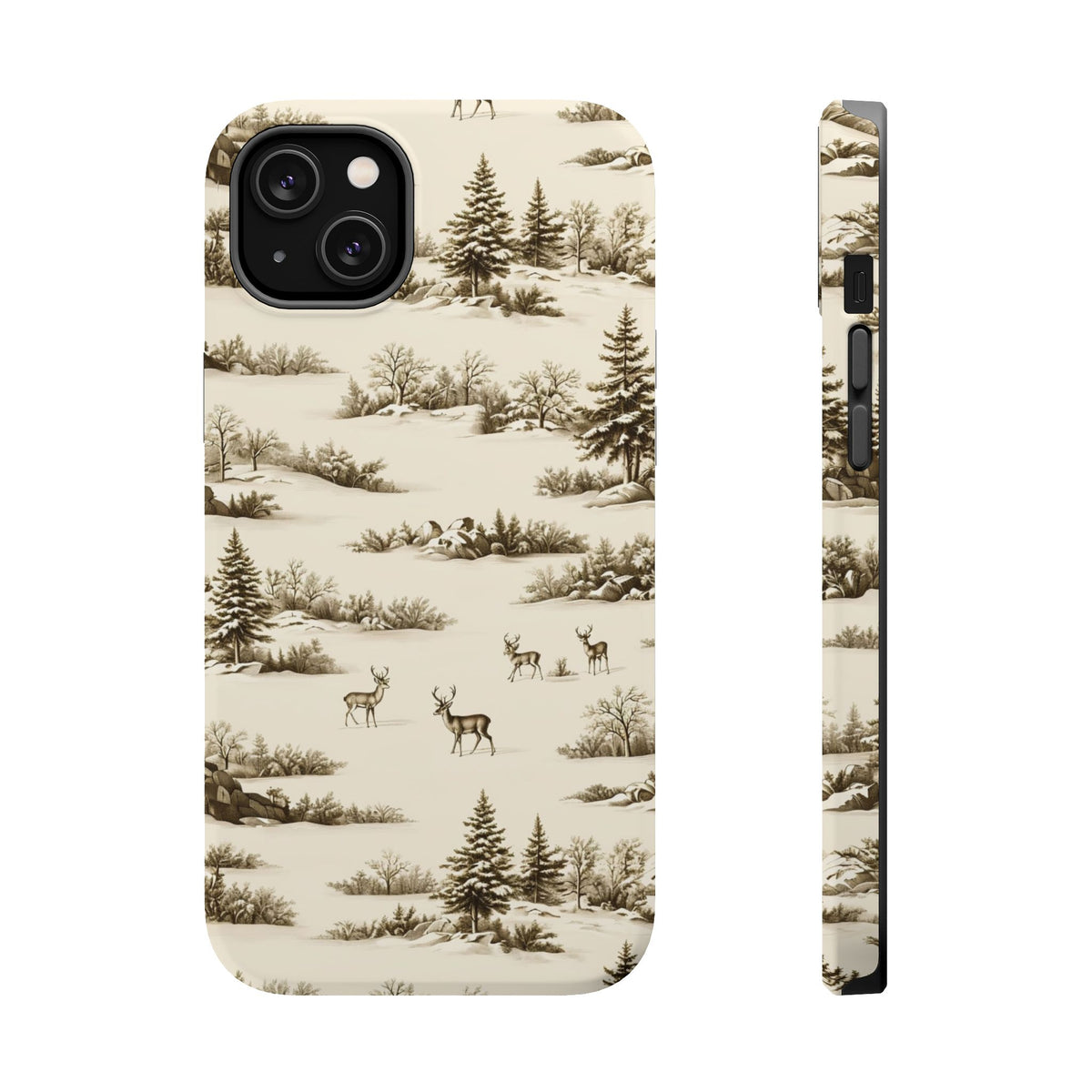 Deer & Pine Woodland Magnetic Phone Case, alternate view