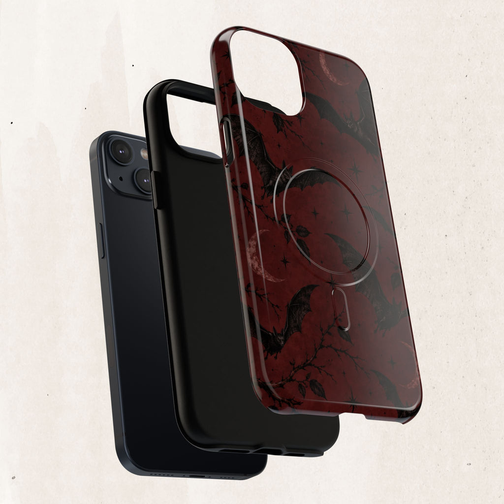 Gothic Bat Moon Magnetic Phone Case
