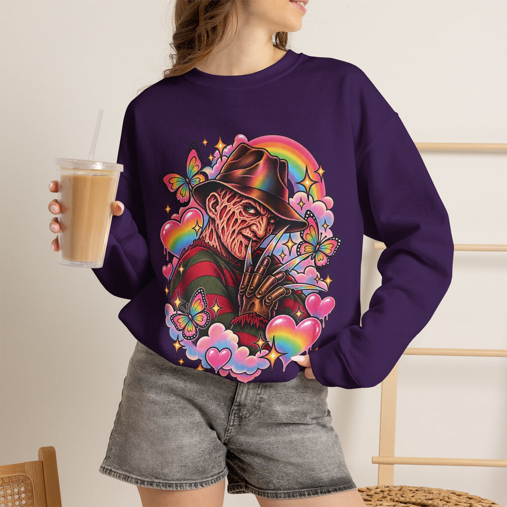 Freddy Krueger Rainbow Crewneck Sweatshirt