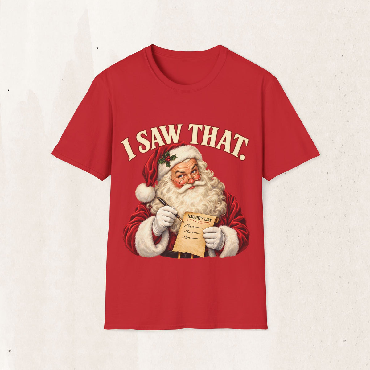 Santa Claus "I Saw That" Graphic Tee