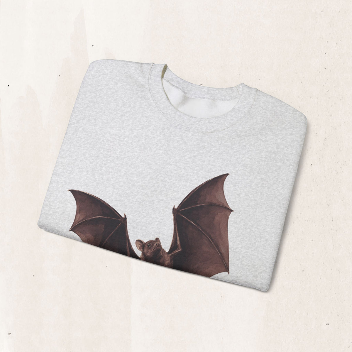 Flying Bat Graphic Crewneck Sweatshirt
