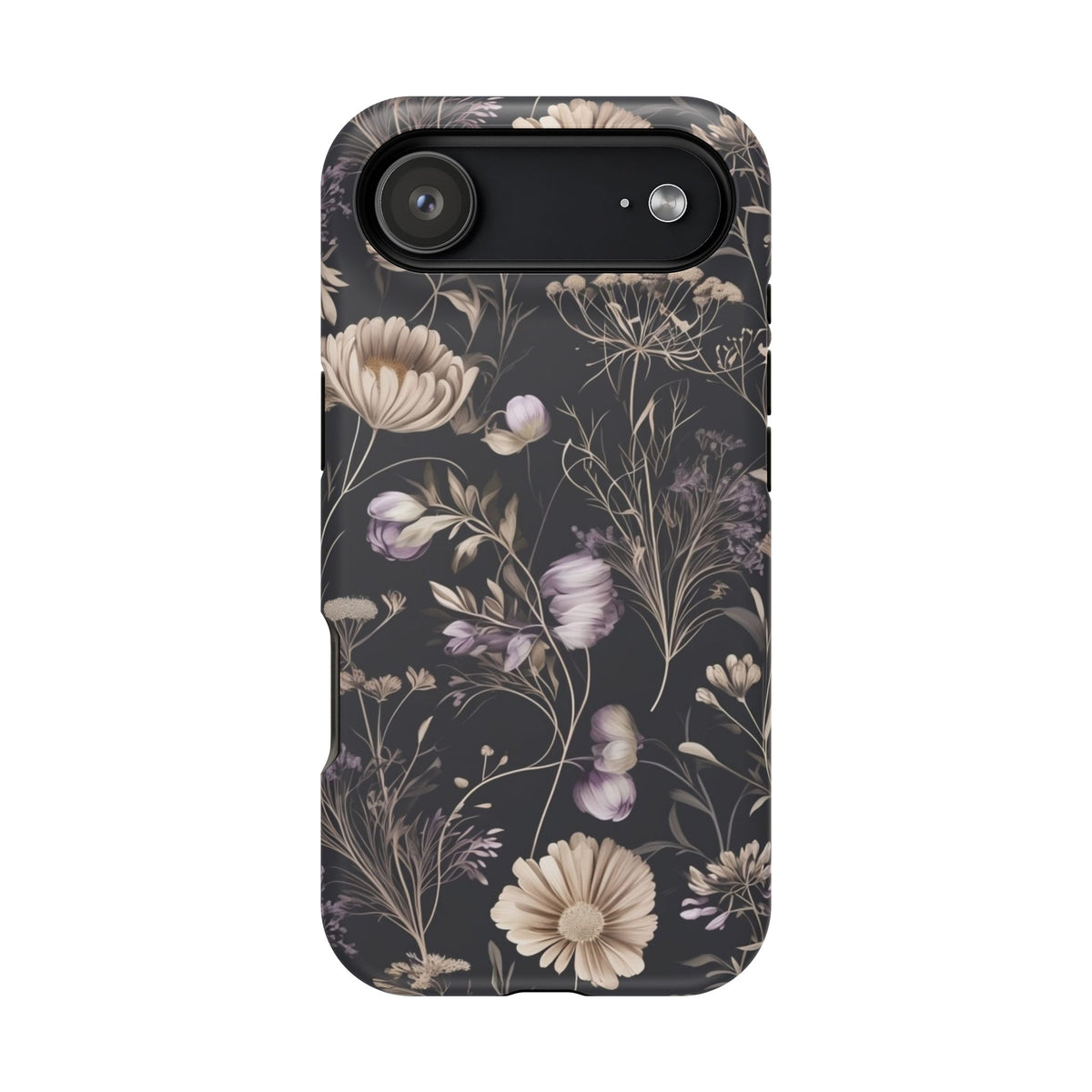 Dark Floral Magnetic Phone Case, alternate view