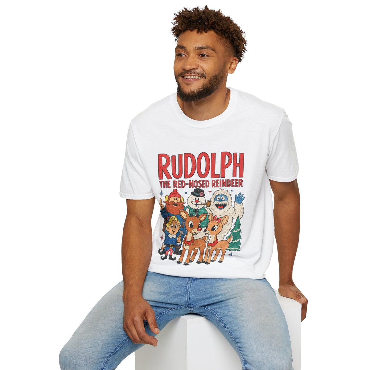 Rudolph The Red-Nosed Reindeer Christmas Tee