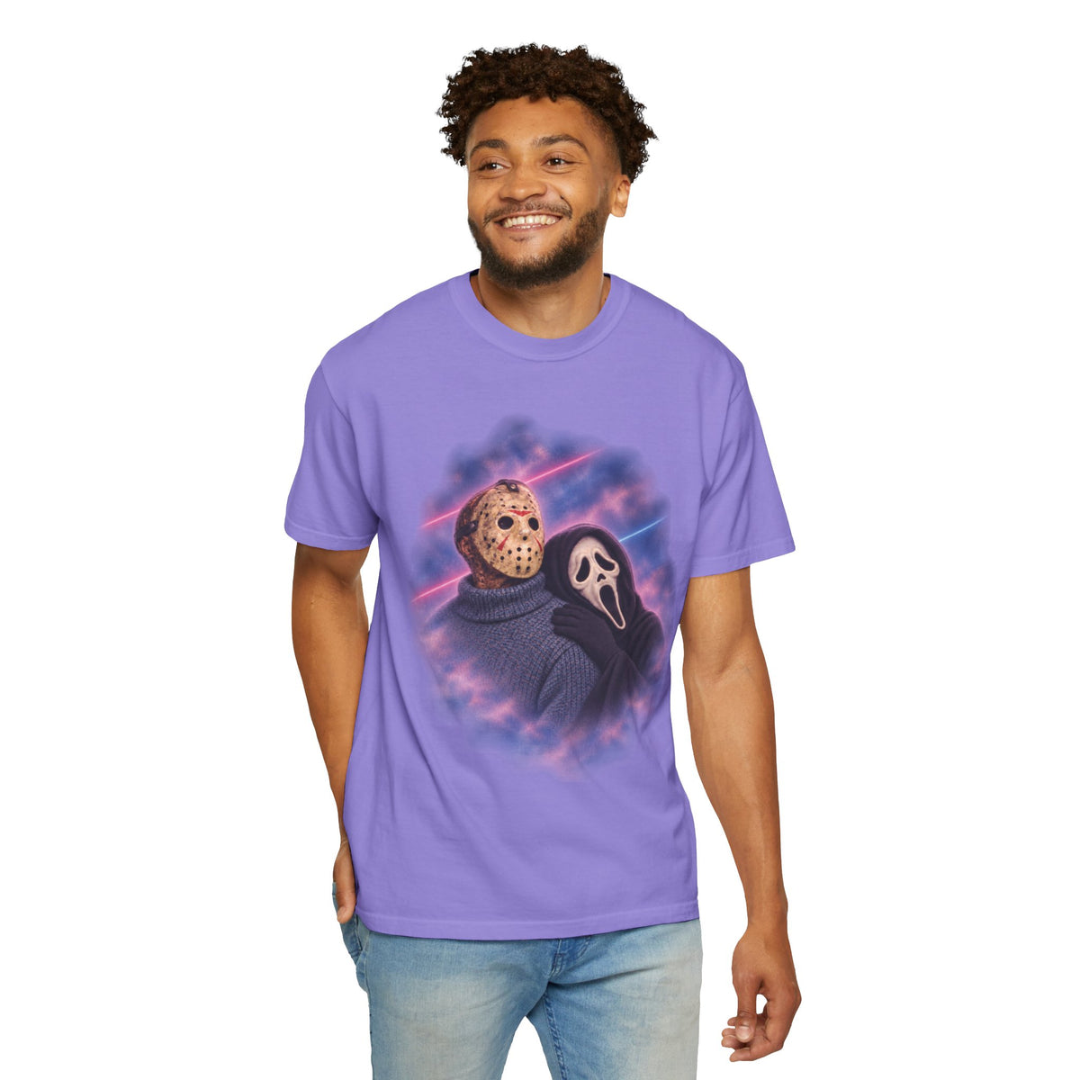Jason Vorhees & Ghostface 80's Portrait Tee