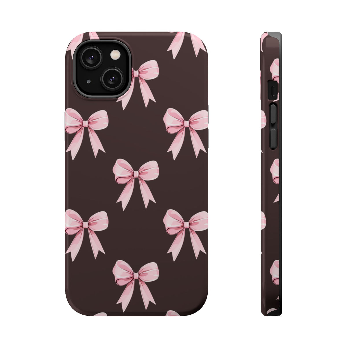 Pink Ribbon Bow Magnetic Phone Case, alternate view