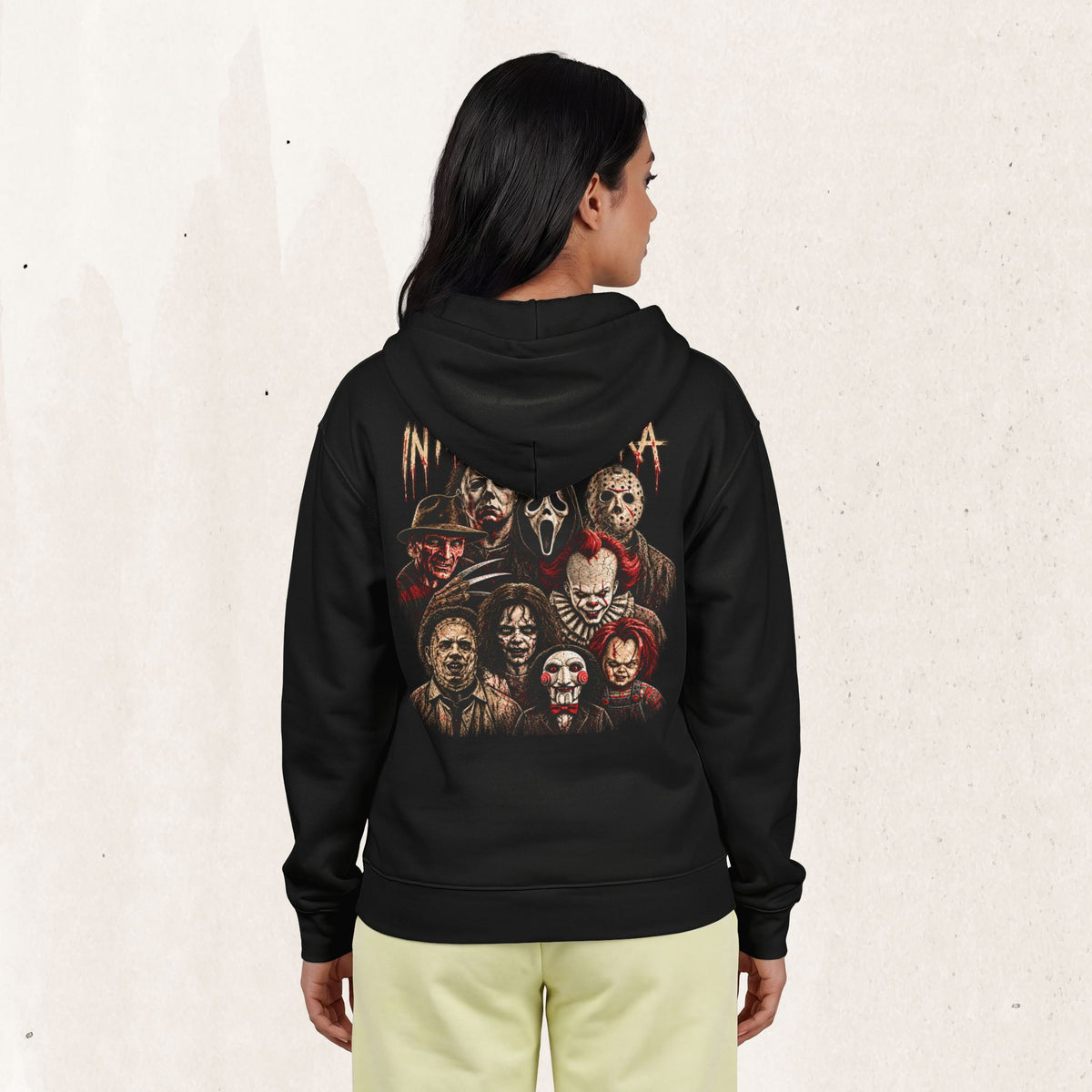 Horror Icons Zip-Up Hoodie - Wicked Thread Society