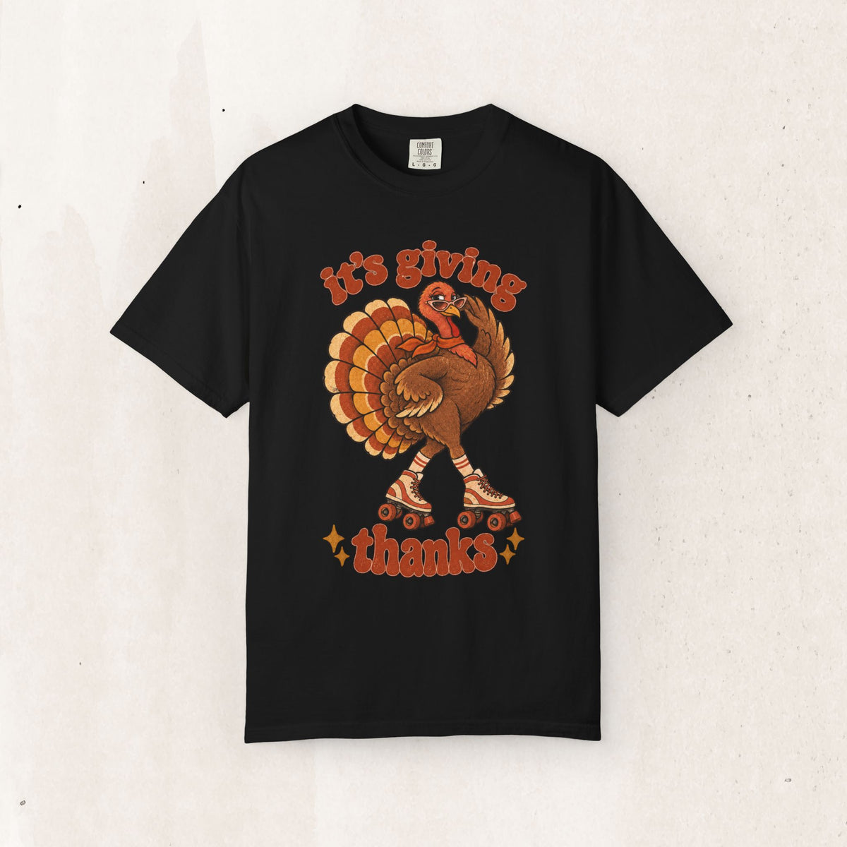 Thanksgiving Roller Turkey "It's Giving Thanks" Tee