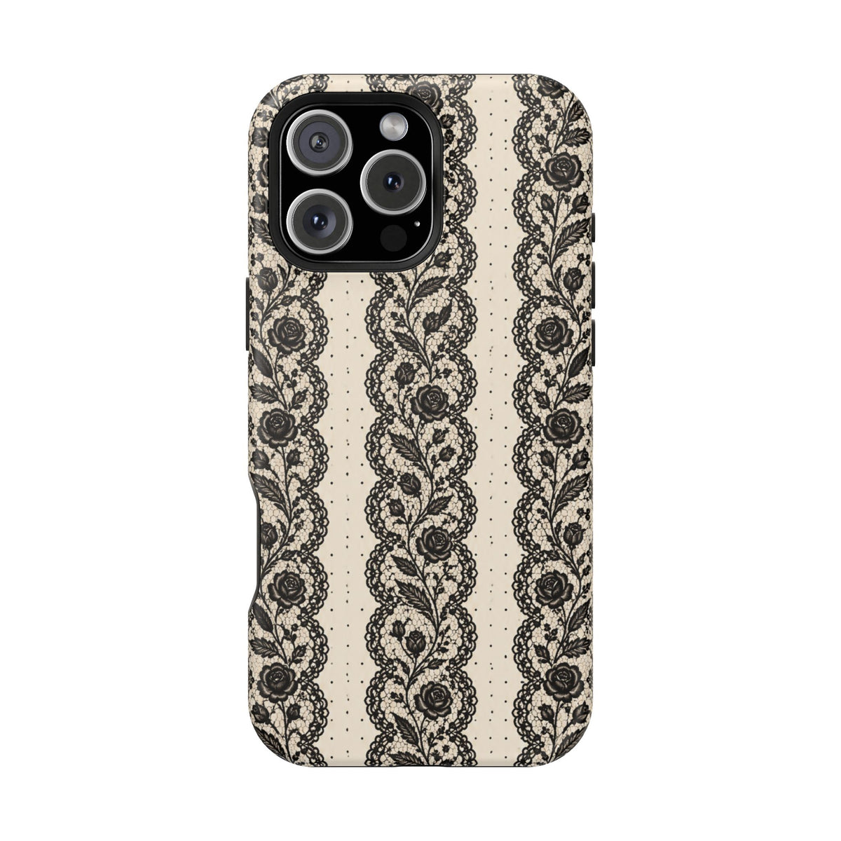 Lace Stripes Magnetic Phone Case, alternate view