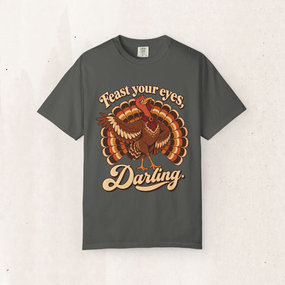 Thanksgiving 'Feast Your Eyes, Darling' Turkey Tee